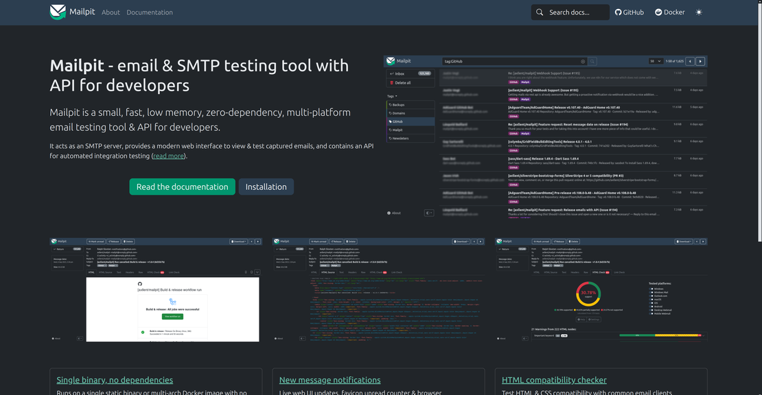 Mailpit: E-Mails in Entwicklungsumgebungen abfangen und anzeigen mit freier Software